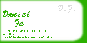 daniel fa business card